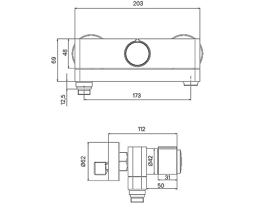 Купить Смеситель для ванны Iddis Slide SLISBBTi02WA Хром в магазине сантехники Santeh-Crystal.ru