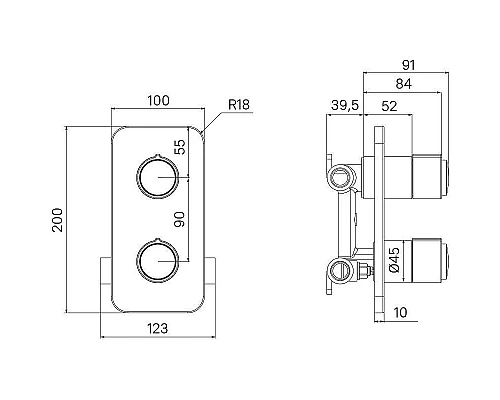 Заказать Смеситель для душа Iddis Slide SLIBLBTi67 Черный матовый в магазине сантехники Santeh-Crystal.ru