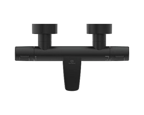 Приобрести Смеситель для ванны Ideal Standard Ceratherm T25 A7544XG с термостатом Silk Black в магазине сантехники Santeh-Crystal.ru