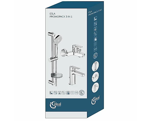 Приобрести Комплект смесителей Ideal Standard Esla BC264AA Хром в магазине сантехники Santeh-Crystal.ru