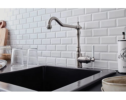 Приобрести Смеситель для кухни Jacob Delafon Cleo 1889 E24317-VS Матовая сталь в магазине сантехники Santeh-Crystal.ru