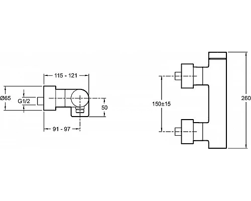 Заказать Смеситель для душа Jacob Delafon Composed E73091-TT Титан в магазине сантехники Santeh-Crystal.ru