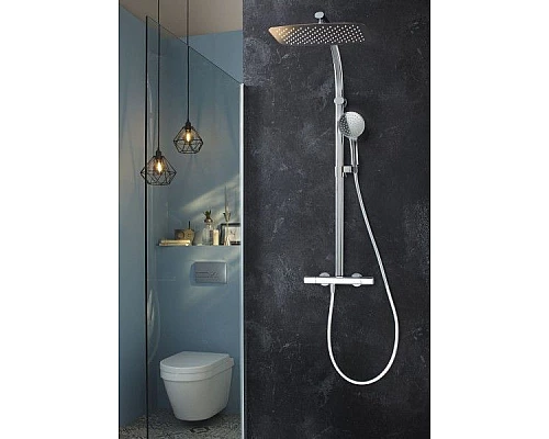 Приобрести Смеситель для душа Jacob Delafon Talan E10091RU-CP с термостатом Хром в магазине сантехники Santeh-Crystal.ru