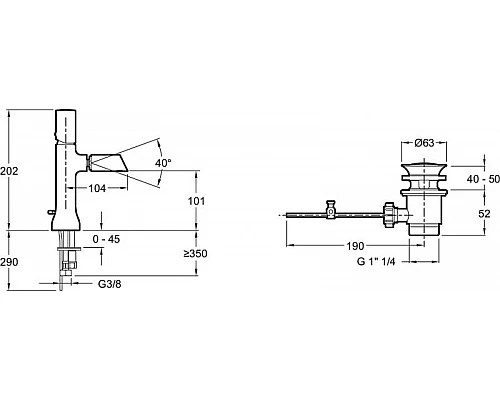 Заказать Смеситель для биде Jacob Delafon Toobi E8961-BN Полированный никель в магазине сантехники Santeh-Crystal.ru