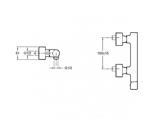 Приобрести Смеситель для душа Jacob Delafon Toobi E8962-BN Полированный никель в магазине сантехники Santeh-Crystal.ru