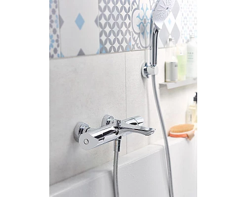 Купить Смеситель для ванны Jacob Delafon Villette E23721-CP с термостатом Хром в магазине сантехники Santeh-Crystal.ru