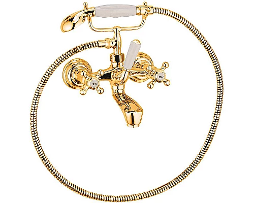 Приобрести Смеситель для ванны Kludi Adlon 514414520 Золото 23 карат в магазине сантехники Santeh-Crystal.ru