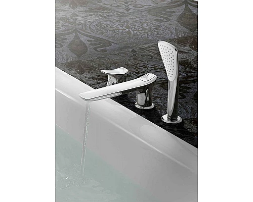 Приобрести Смеситель на борт ванны Kludi Ambienta 534470575 Хром в магазине сантехники Santeh-Crystal.ru
