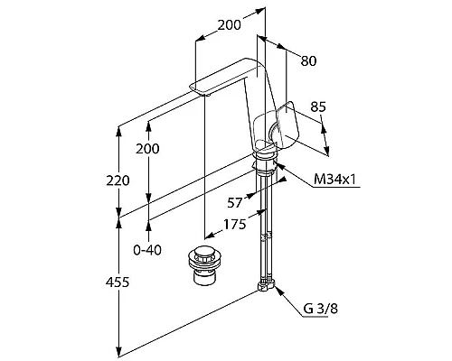 Заказать Смеситель для раковины Kludi Ameo 410250575 Хром в магазине сантехники Santeh-Crystal.ru