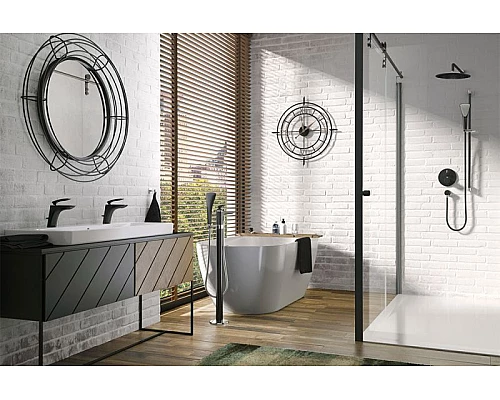 Купить Смеситель для раковины Kludi Balance 520238775 Черный Хром в магазине сантехники Santeh-Crystal.ru