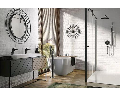 Заказать Смеситель для душа Kludi Balance 528308775 Черный Хром в магазине сантехники Santeh-Crystal.ru