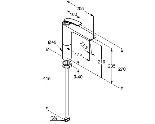 Заказать Смеситель для раковины Kludi Balance 522969175 Белый Хром в магазине сантехники Santeh-Crystal.ru