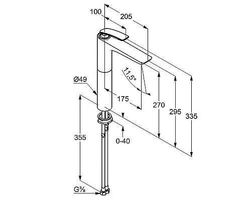 Купить Смеситель для раковины Kludi Balance 522989175 Белый Хром в магазине сантехники Santeh-Crystal.ru