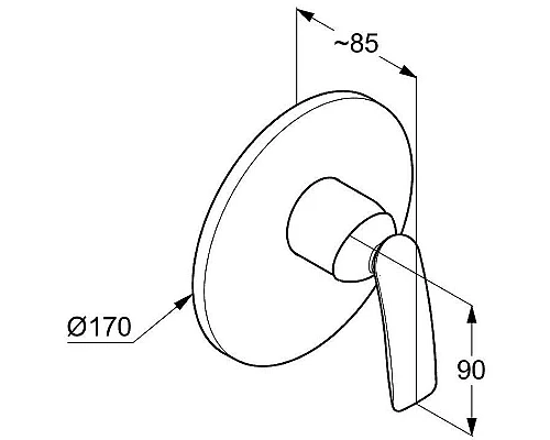 Купить Смеситель для душа Kludi Balance 526559175 Белый Хром в магазине сантехники Santeh-Crystal.ru