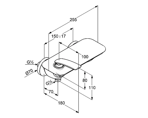 Заказать Смеситель для душа Kludi Balance 527109175 Белый Хром в магазине сантехники Santeh-Crystal.ru