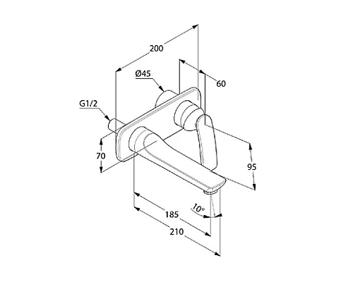 Купить Смеситель для раковины Kludi Balance 522460575 Хром в магазине сантехники Santeh-Crystal.ru