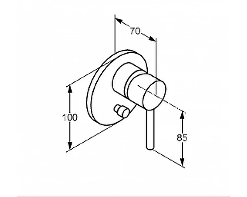 Приобрести Смеситель для душа Kludi Bozz 387163976 Черный матовый в магазине сантехники Santeh-Crystal.ru