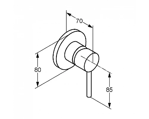 Приобрести Смеситель для душа Kludi Bozz 389253976 Черный матовый в магазине сантехники Santeh-Crystal.ru