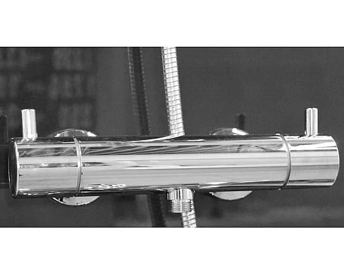 Заказать Смеситель для душа Kludi Bozz 352030538 с термостатом Хром в магазине сантехники Santeh-Crystal.ru