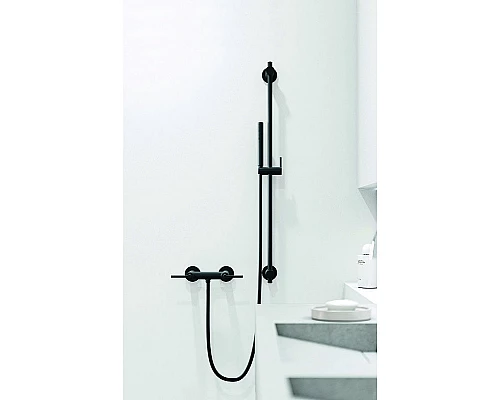 Купить Смеситель для душа Kludi Nova Fonte Puristic 207103915 Черный матовый в магазине сантехники Santeh-Crystal.ru