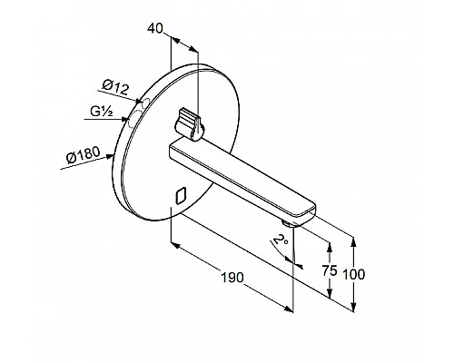 Купить Смеситель для раковины Kludi Zenta 3850105 Хром в магазине сантехники Santeh-Crystal.ru