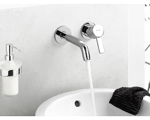 Приобрести Смеситель для раковины Kludi Zenta 382450575 Хром в магазине сантехники Santeh-Crystal.ru