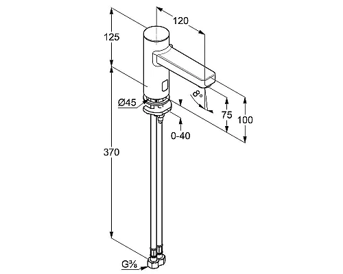 Купить Смеситель для раковины Kludi Zenta 3810005 Хром в магазине сантехники Santeh-Crystal.ru