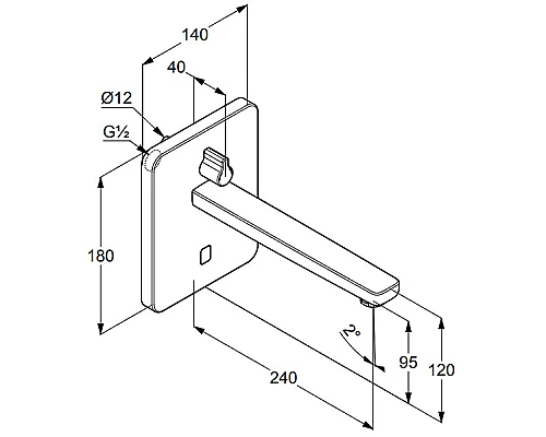 Заказать Смеситель для раковины Kludi Zenta 3840005 Хром в магазине сантехники Santeh-Crystal.ru