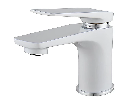 Приобрести Смеситель для раковины Lemark Allegro LM5916CW Хром Белый в магазине сантехники Santeh-Crystal.ru