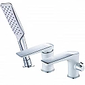 Смеситель на борт ванны Lemark Allegro LM5945CW Хром Белый