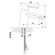 Приобрести Смеситель для раковины Lemark Atlantiss LM3206C Хром в магазине сантехники Santeh-Crystal.ru