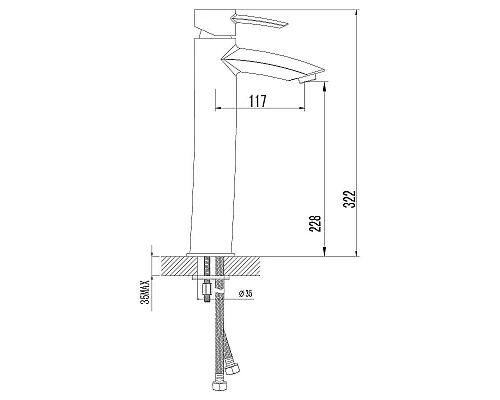 Купить Смеситель для раковины Lemark Atlantiss LM3209C Хром в магазине сантехники Santeh-Crystal.ru