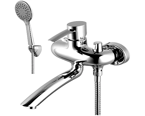 Купить Смеситель для ванны Lemark Atlantiss LM3214C универсальный Хром в магазине сантехники Santeh-Crystal.ru