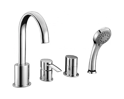 Купить Смеситель на борт ванны Lemark Atlantiss LM3241C Хром в магазине сантехники Santeh-Crystal.ru