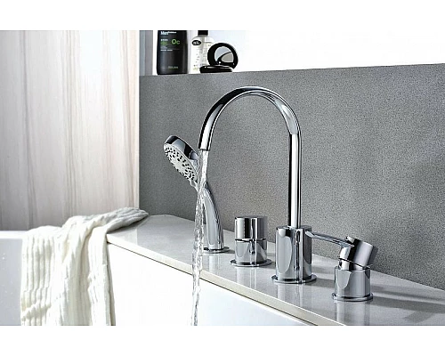 Купить Смеситель на борт ванны Lemark Atlantiss LM3241C Хром в магазине сантехники Santeh-Crystal.ru