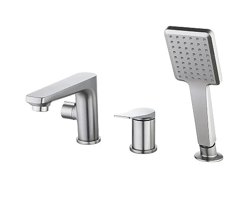 Купить Смеситель на борт ванны Lemark Bronx LM3745GM Графит в магазине сантехники Santeh-Crystal.ru