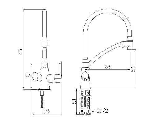 Приобрести Смеситель для кухни Lemark Comfort LM3070C-Yellow Желтый Хром в магазине сантехники Santeh-Crystal.ru