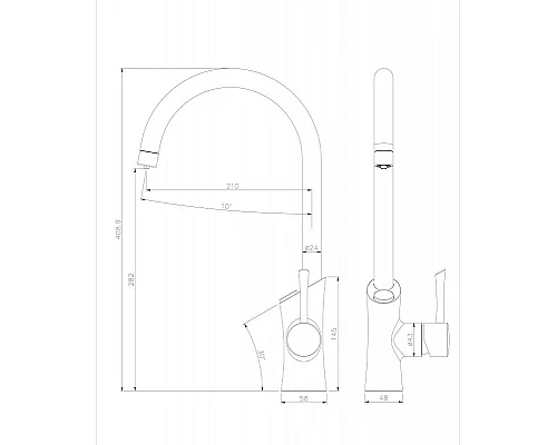 Купить Смеситель для кухни Lemark Comfort LM3072C Хром в магазине сантехники Santeh-Crystal.ru