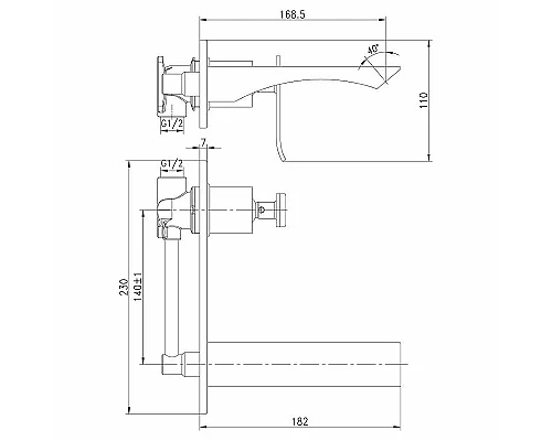 Заказать Смеситель для раковины Lemark Contest LM5826CW Хром Белый в магазине сантехники Santeh-Crystal.ru