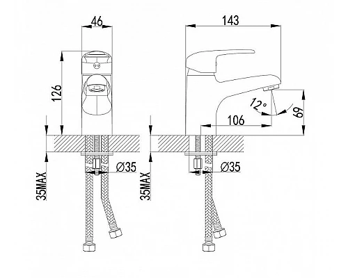 Приобрести Смеситель для раковины Lemark Pramen LM3306C Хром в магазине сантехники Santeh-Crystal.ru