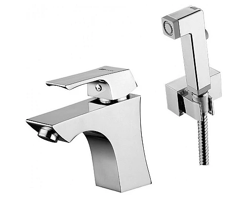 Заказать Смеситель для раковины Lemark Unit LM4516C с гигиеническим душем Хром в магазине сантехники Santeh-Crystal.ru