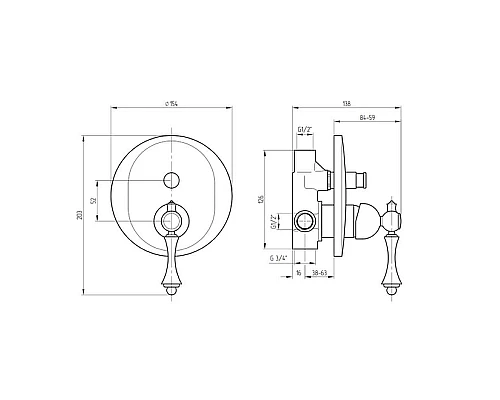 Приобрести Смеситель для душа Migliore Bomond 26880 Хром в магазине сантехники Santeh-Crystal.ru