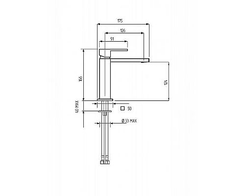 Купить Смеситель для раковины Migliore Kvant 25394 Хром в магазине сантехники Santeh-Crystal.ru