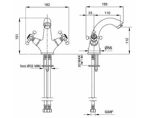 Приобрести Смеситель для раковины Migliore Lady 18841 Хром Золото в магазине сантехники Santeh-Crystal.ru