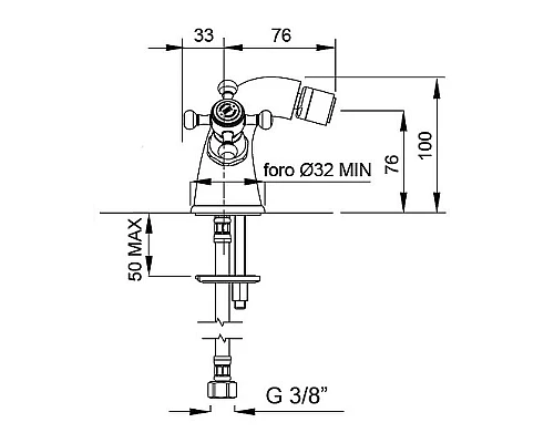 Приобрести Смеситель для биде Migliore Lady 18846 Золото в магазине сантехники Santeh-Crystal.ru