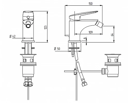 Заказать Смеситель для биде Migliore Laguna 26081 Хром в магазине сантехники Santeh-Crystal.ru