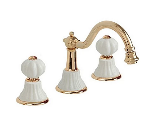 Приобрести Смеситель для биде Migliore Olivia 19018 Золото Белый в магазине сантехники Santeh-Crystal.ru