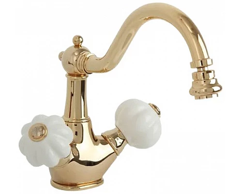 Приобрести Смеситель для биде Migliore Olivia 19019 Золото Белый в магазине сантехники Santeh-Crystal.ru