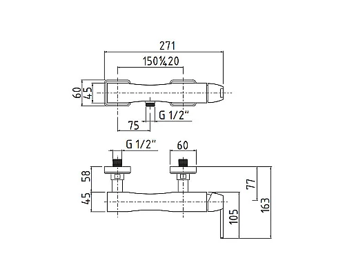 Приобрести Смеситель для душа Migliore Opera 19051 Золото в магазине сантехники Santeh-Crystal.ru