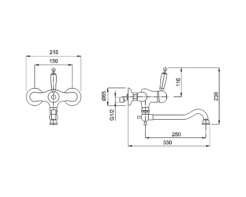 Заказать Смеситель для кухни Migliore Oxford 18275 Золото в магазине сантехники Santeh-Crystal.ru